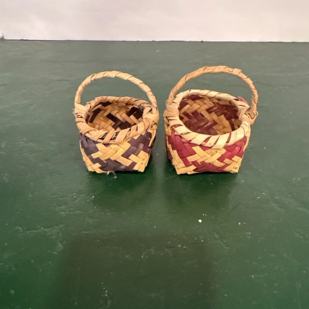 Lot of 2 Choctaw Minature Baskets